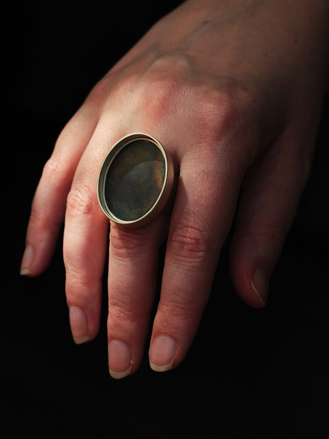 Oval Platform Ring