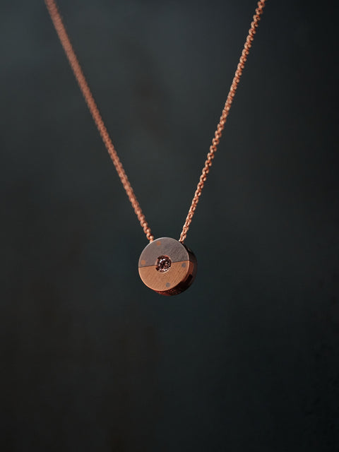 Pink Diamond Horizon Pendant