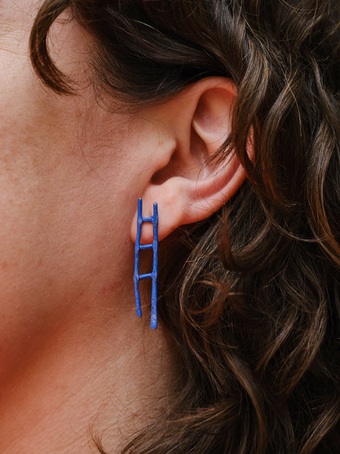 Blue Ladder earrings