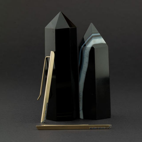 Align Earrings with Sapphires