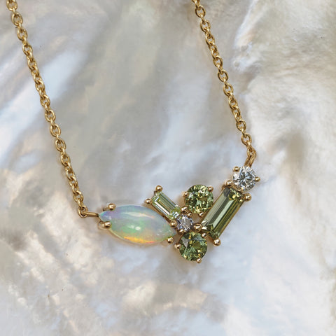 Tide Fragment Cluster Necklace