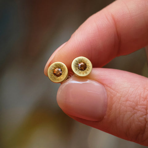 Zircon Sunburst Studs