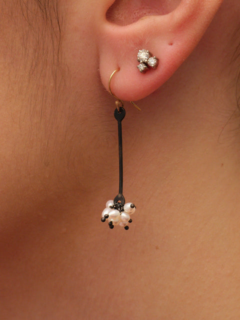 SEN Tsugi Tsugi Rice Pearl Cluster Earrings