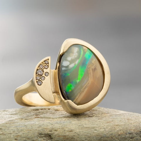 Opal Bezel Ring