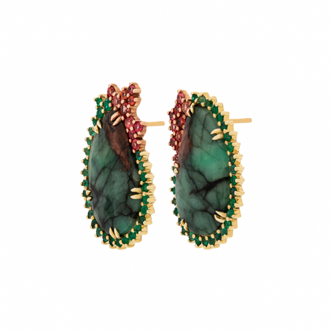 Hybrid Emerald Earrings