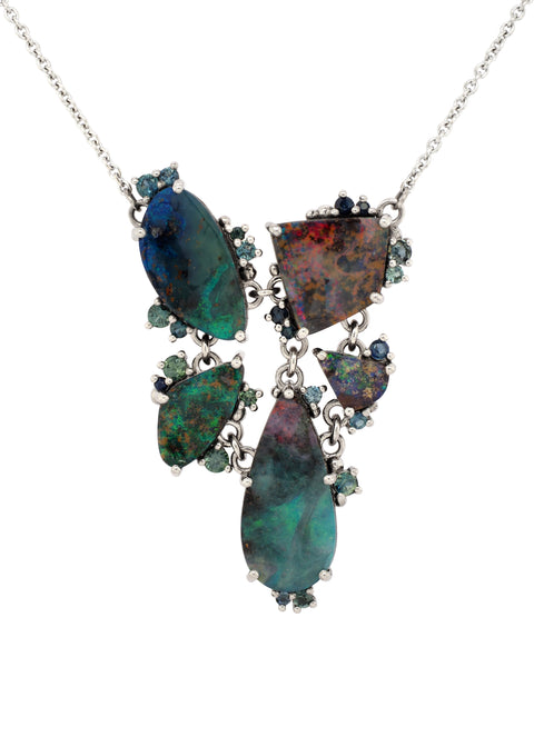 The Boulder Opal Cluster Necklace