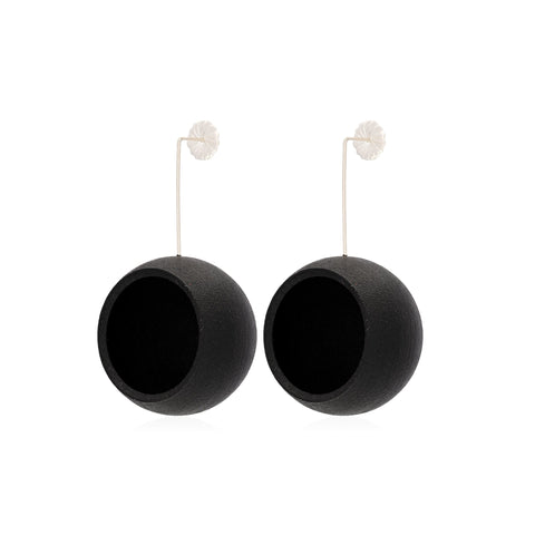 Black Cave Earrings