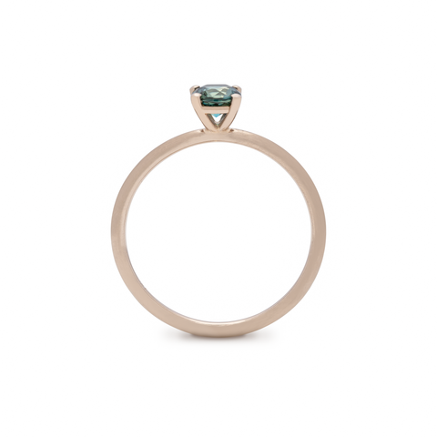 Small Round Sapphire Ring