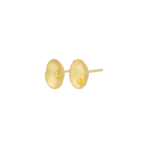 Yellow Gold Acorn Earrings